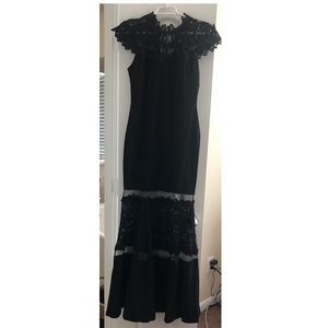 Black Lace Fashion Nova Gown